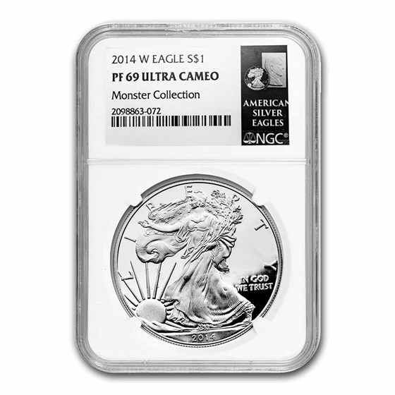 1 oz Proof Silver American Eagle PF-69 NGC (Random Year) 1 oz Proof Silver American Eagle PF-69 NGC (Random Year)